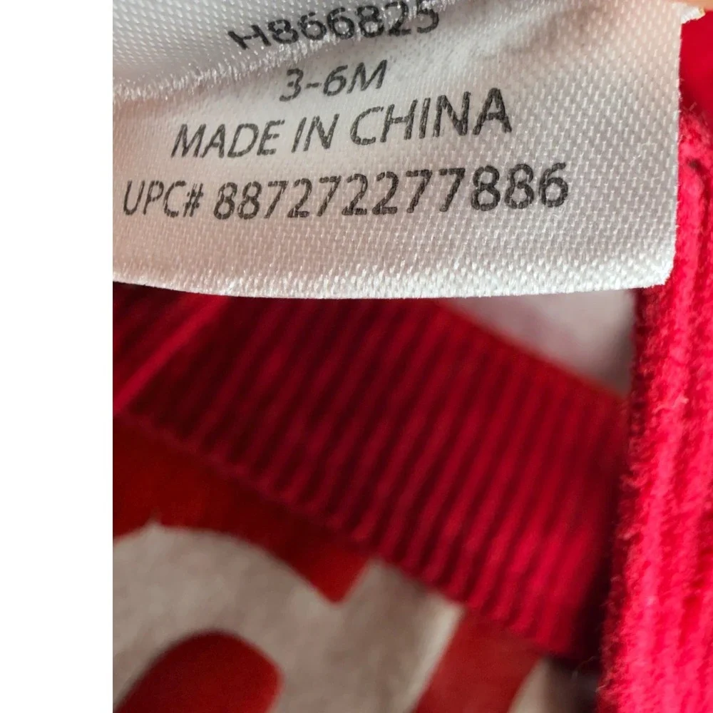 Rare Editions Baby Santa Favorite Red Corduroy Holiday Romper 3-6M H866825